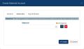 create mat account materials